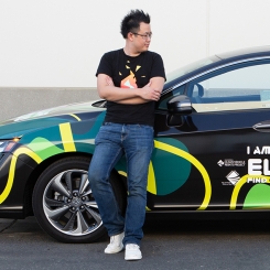 Kevin with his Honda Clarity