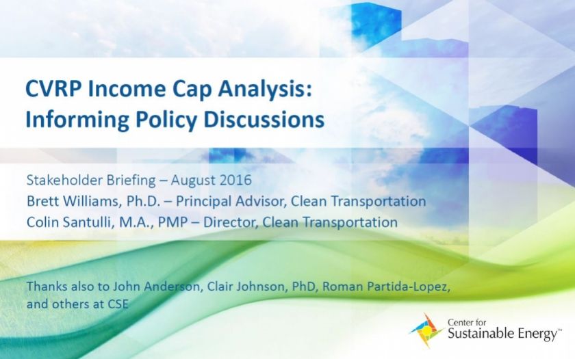 CVRP Income Cap Analysis: Informing Policy Discussions